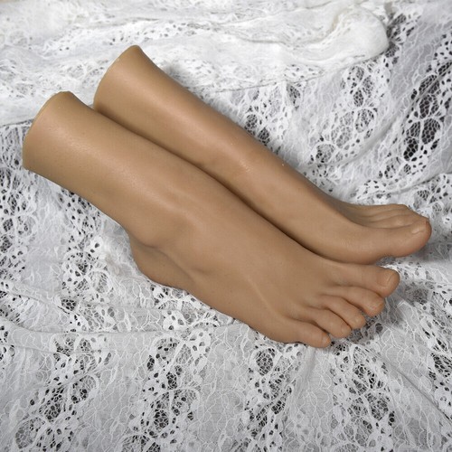 US Realistic TPE Silicone Female Feet Display Model Mannequin High Heels Display - Picture 27 of 28