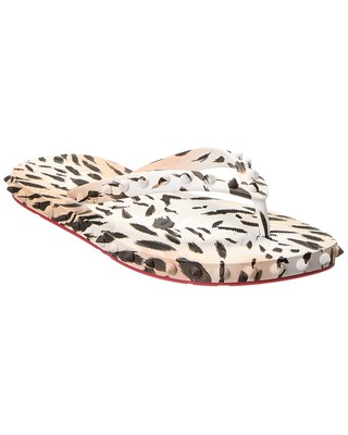 Christian Louboutin Super Loubi Rubber Flip Flop Women's | eBay