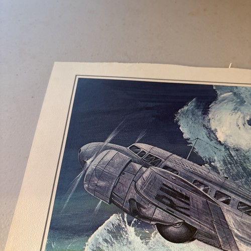 VTG Jerome Biederman Aviation Print: 1937 Lockheed Electra Passenger Airplane - Picture 7 of 8