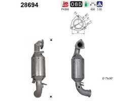 KATALYSATOR FÜR CITROËN C4 GRAND PICASSO II (DA , DE ) - AS 28694