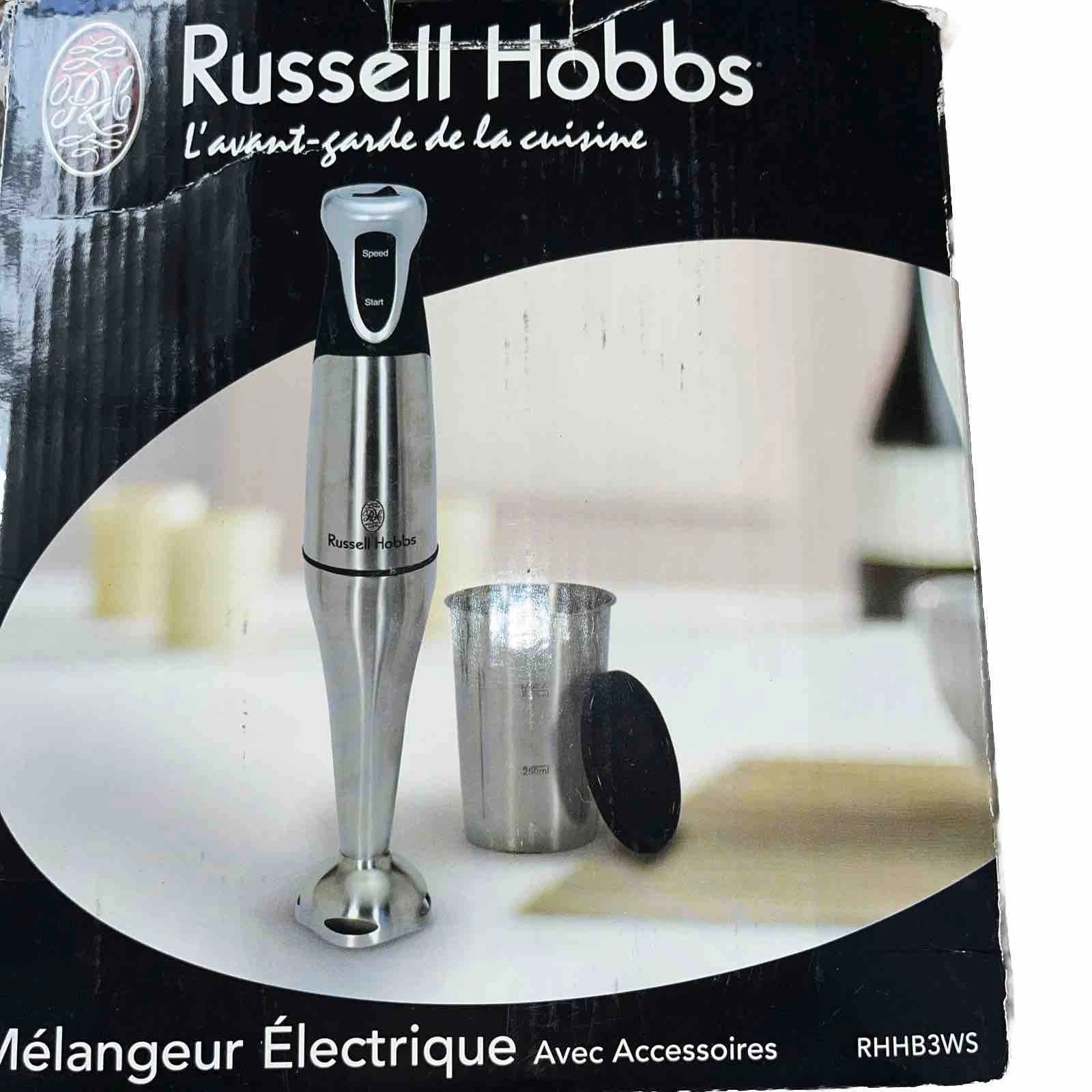 Russell Hobbs Hand Blender 3 Speed Mixer Beater Processor Dough W Attachments
Opens in a new window 