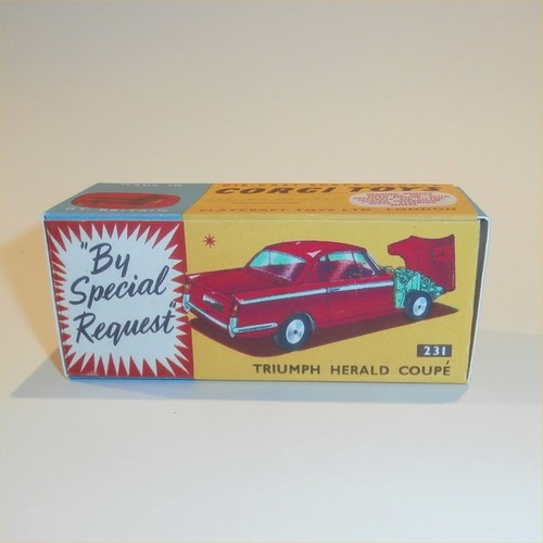 Corgi Toys  231 Triumph Herald (Red) Custom Box - Picture 2 of 6