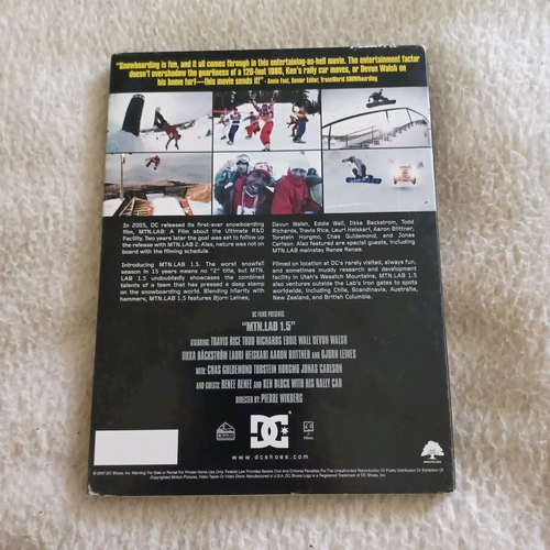 DC Shoes MTN.LAB 1.5 DVD Snowboarding Film MTN LAB 1.5 Snow Winter Sports - Picture 2 of 3