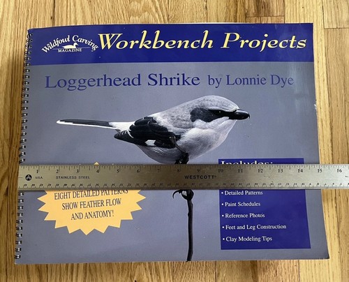 Wildfowl Carving Magazine Workbench Project Instructions Loggerhead Shrike - Picture 2 of 11