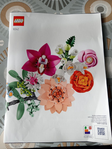 Lego 10342 solo folleto de instrucciones de ramo
