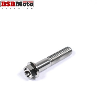Titanium M8 Hex Flange Head Bolts Screws, Grade 5, 10mm - 90mm, x1.25 TP