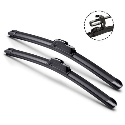 22''+26'' Combo ALL SEASON U or J Hook BRACKETLESS WINDSHIELD WIPER BLADES V329