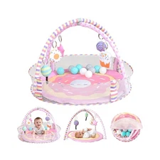 4-in-1 Baby Play Mat & Baby Play Gym,Baby Girl Play Mat Activity Gy... Fast Ship