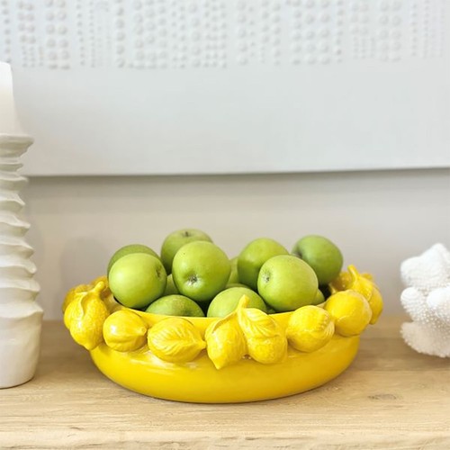 NEW Mode Lemon Bowl Yellow 33cm - Picture 3 of 3