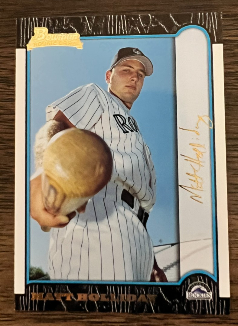 1999 Bowman  GOLD FOIL Matt Holliday #172  /99  RARE Rookie Card RC  SSP