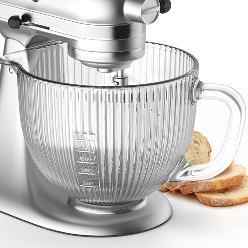 Glass Mixer Bowl for Kitchenaid Tilt-Head Stand Mixers 4.5-5 Quart, 5 qt Mixi... - Picture 1 of 7