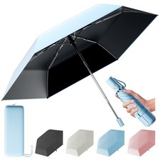 Automatic Mini Travel Windproof Folding Umbrella - UV Protection, Instant Ope...