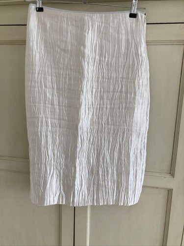 Nicole Farhi Ivory Crinkled Skirt - Picture 2 of 5