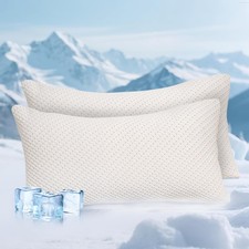 Cooling Pillow for Sleeping 2 Pack, Shredded Memory Foam Pillows King Size Se...