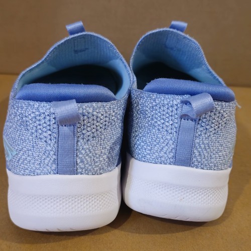 Sketchers Go Walk Goga Mat Slip On Blue Stretch Fit Shoes Womens Size 8 Vgc - Picture 8 of 12