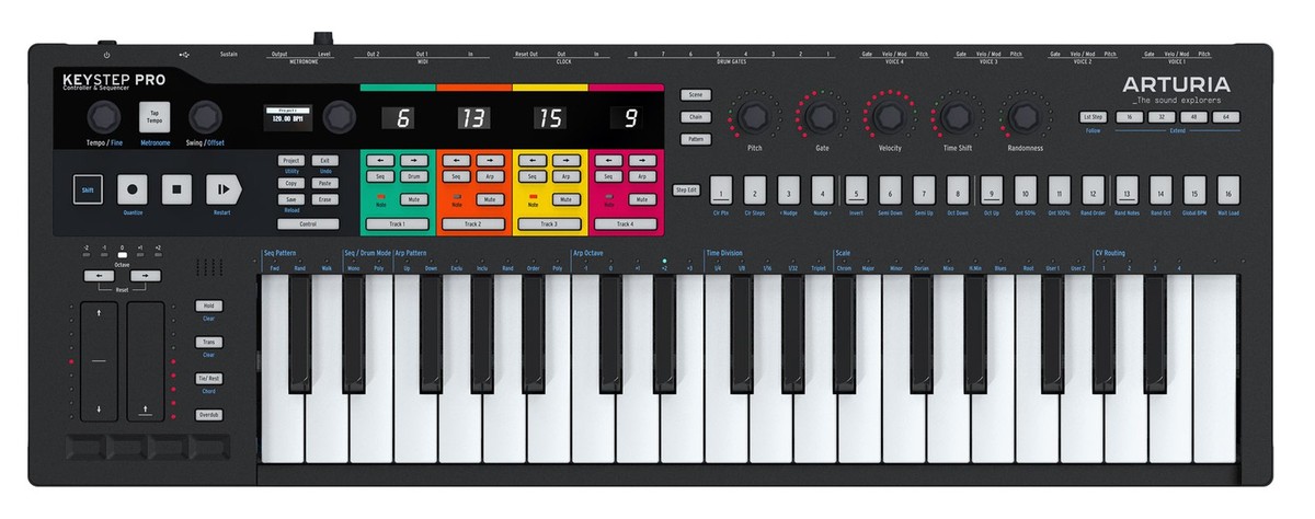 Arturia KEYSTEP PRO Black Polyphonic Sequencing Midi/USB Keyboard