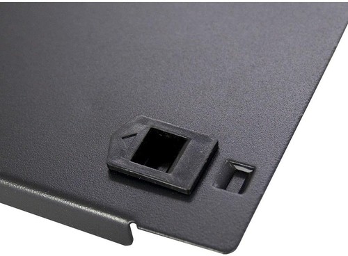 INTER-TECH IPC Blindplatte 2HE geklippt 2HE Blindblende mit schraubenloser Befes - Photo 2/3