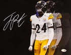 Joey Porter Jr Signed Pittsburgh Steelers 11x14 Photo (JSA Witness Certified)