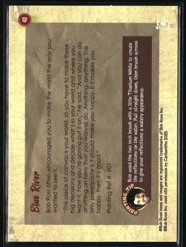 2023 Cardsmiths Bob Ross - #40 Carta Base Fiume Blu - Foto 2 di 2