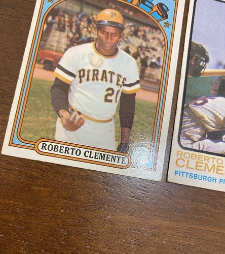 (2) ROBERTO CLEMENTE CARDS 1972 TOPPS BASEBALL CARD #309 & 1973 TOPPS #50 LESEN  - Bild 10 von 17