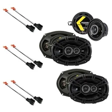 Fit Chrysler Sebring Convertible 1996-2000 OEM Speaker Upgrade Kicker DS Package