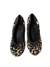 Vionic Leopard Print Ballet Flat, Size 6, Round Toe Office Business Casual