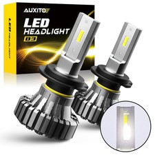 2X H7 LED Headlight Bulb Kit High/Low Beam 100W 20000LM 6500K White Super Bright