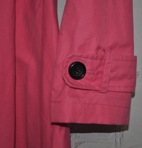 Kate Spade New York Kids Girls Size 12 Y Trench Coat Pink w/ Belt - Picture 9 of 14