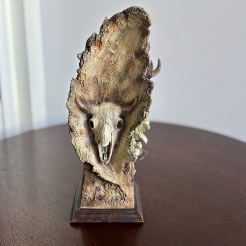 Scultura bisonte firmata Mills Creek Studios Joe Slockbower "Dust & Thunder" - Foto 6 di 9