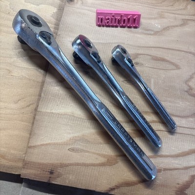 Craftsman Ratchet Set -VH- Series 1/2  3/8  & 1/4  Drive Push Release USA