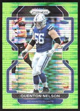 324J 2021 Panini Prizm #23 Quenton Nelson Neon Green Pulsar