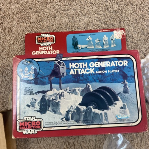 Vintage 1982 Star Wars Micro Collection Hoth Generator Attack Playset - Open Box - Bild 2 von 22