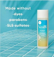 Gillette Venus Women's Shave Gel, Pre-Shave Sea Salt Exfoliant Scrub - 6.7 oz