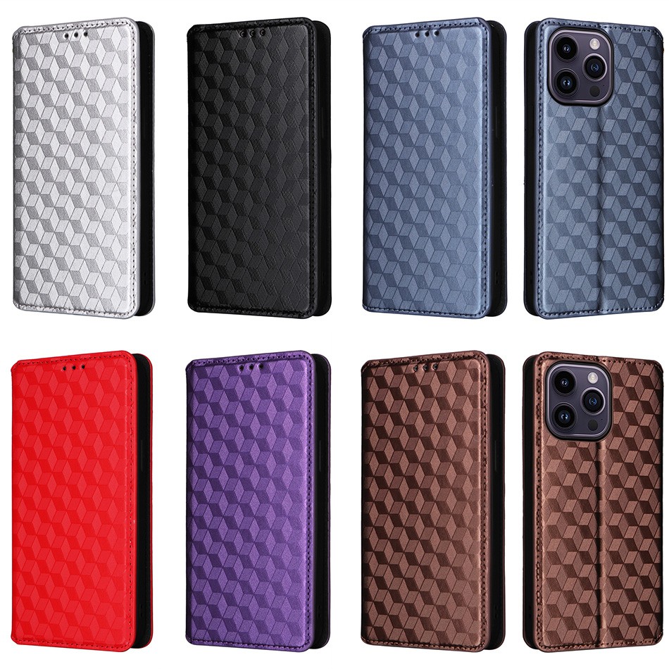 Handyhülle für iPhone 16E 16 15 14 13 12 11 8 XS XR dreidimensional Wallet Case