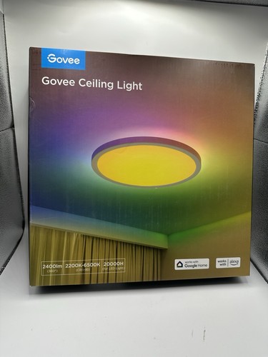 Govee Smart Ceiling Light, RGBIC LED Ceiling Light Fixture, 2400LM Flush Mount