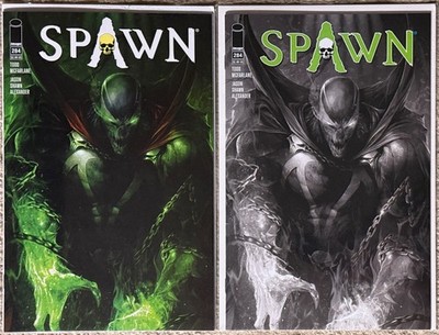 Spawn 284 Complete High Grade Color and B&W Cover Set McFarlane JSA