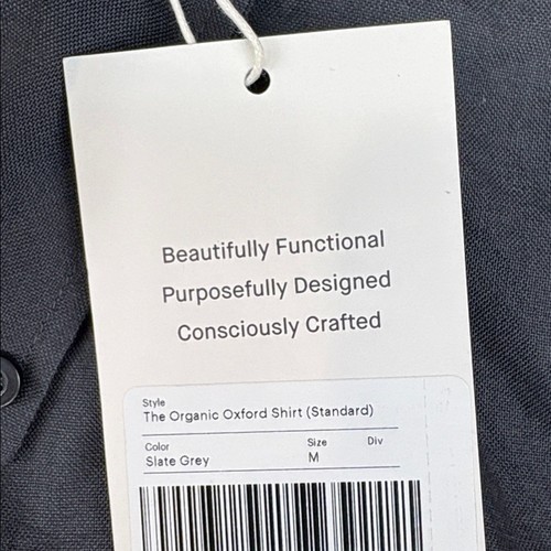 Everlane Men's Medium Grey Dress Shirt NWT - Formal - Picture 5 of 11