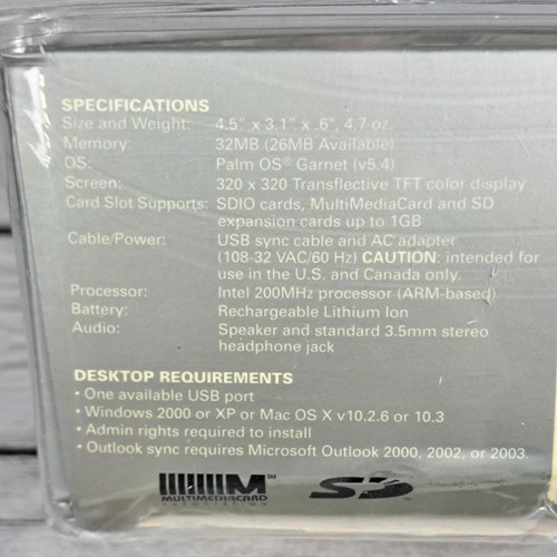 Tungstène E2 PalmOne Bluetooth portable PDA 1045NA neuf scellé - Photo 15 sur 15