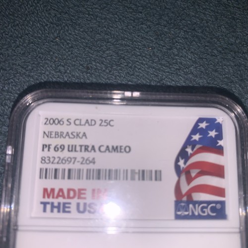 2006-S Clad Proof State Quarter Nebraska PF69 Ultra Cameo, Made In The USA Label - Picture 5 of 6