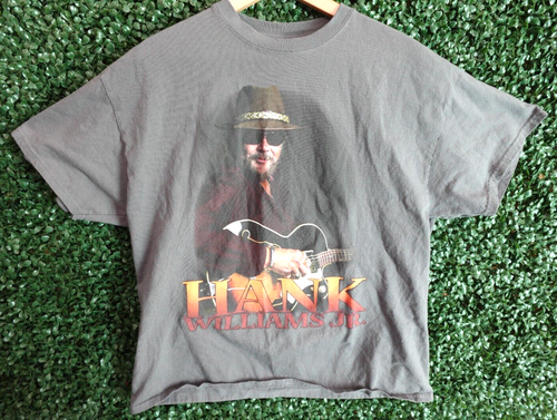Hank Williams Jr Are You Ready For The Country Gray T-Shirt Adult Size XL - Picture 1 of 7