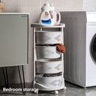 4 Tiers Rolling Utility Cart Metal Storage Organizer Kitchen Bathroom Shelf