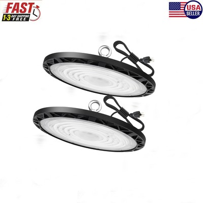 2Pack 200W UFO Led High Bay Light Commercial Warehouse Industrial Led Shop Light