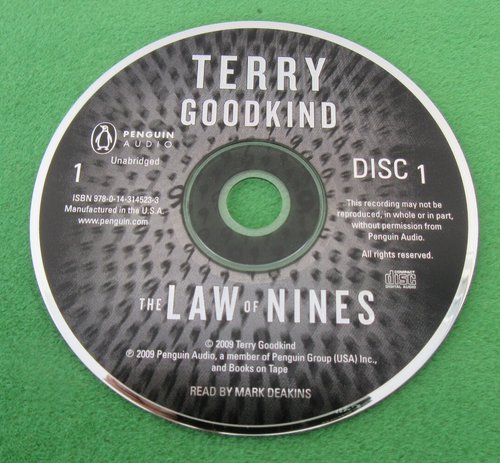 AUDIOBOOK ON 12 CDs -THE LAW OF NINES BY TERRY GOODKIND- UNABR; 2009; STANDALONE - Foto 7 di 7