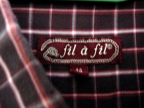 Chemise à carreaux pour homme marque Fil à fil Taille 44 - Imagen 2 de 2