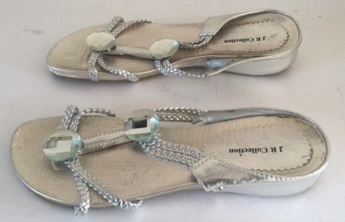 Ladies J R COLLECTION Silver Sty Sandal U.K. 6.5 FREE P&P - Picture 3 of 6