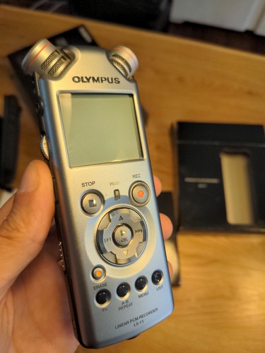 Olympus PCM 24bit Field Recorder LS-11 EU in sehr gutem Zustand mit Zubehör - Bild 4 von 19