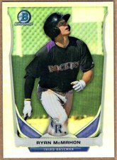 RYAN MCMAHON - 2014 BOWMAN CHROME DRAFT TOP PROSPECTS REFRACTOR RC