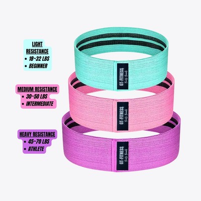 1pc Fabric HEAVY Resistance Band, PURPLE,Exercise Booty Band Workout Gym Fitness