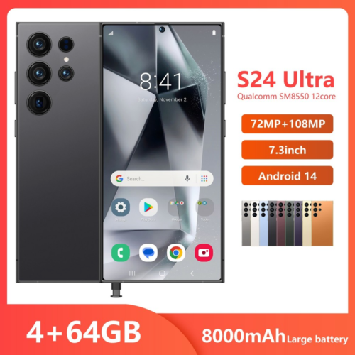 New S24 Ultra 5G Smartphone 7.3" Factory Unlocked Android Cellphones Dual SIM - Picture 3 of 32