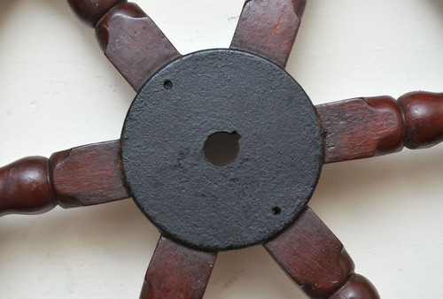 old boat wheel boat steering wheel yacht boat wheel wooden - FREE DELIVERY - Picture 8 of 10